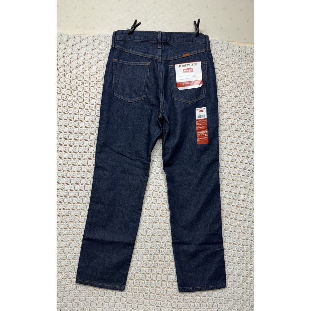 Rustler Jeans Men's 30x30 Blue Denim Straight Leg 100% Cotton 1087619PW NWT